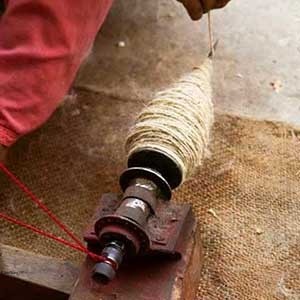 Carding and Spinning rugs