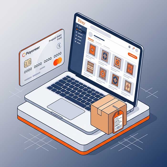 Etsy store setup and Payoneer onboarding service for handicraft exporters in Bhadohi