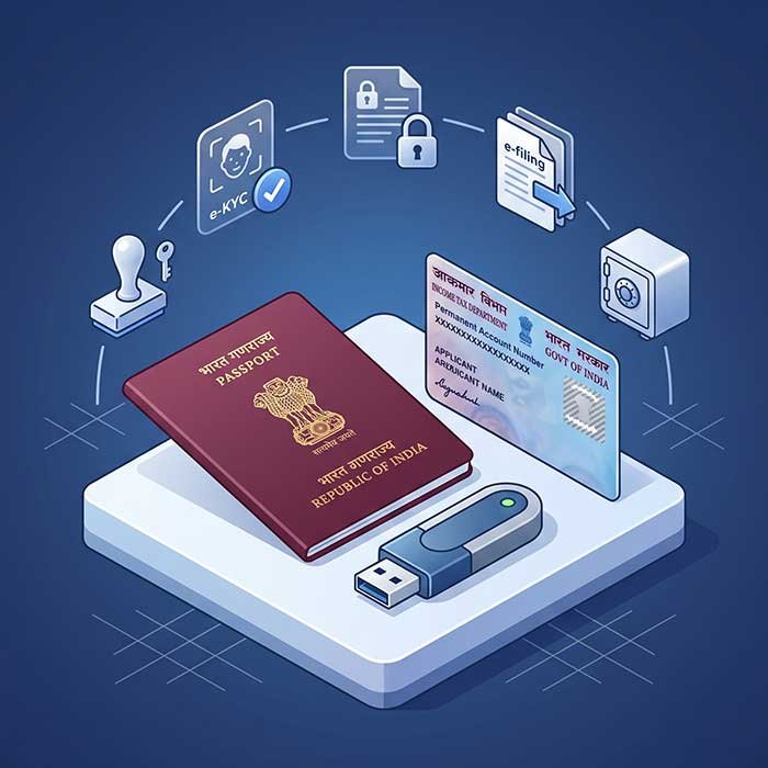 PAN card, passport, and digital signature certificate documentation services in Bhadohi, Uttar Pradesh